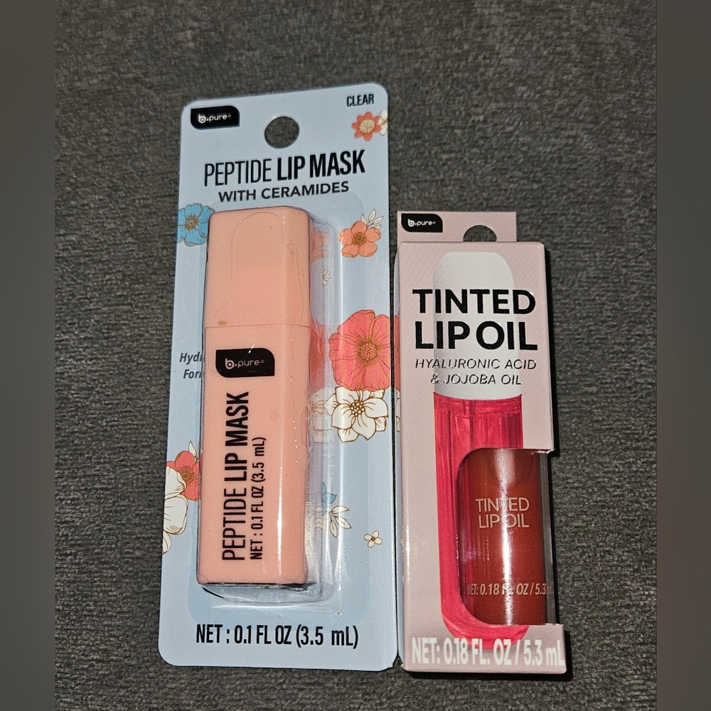 Peptide Lip Mask & Tinted Lip Oil Duo -BNIB